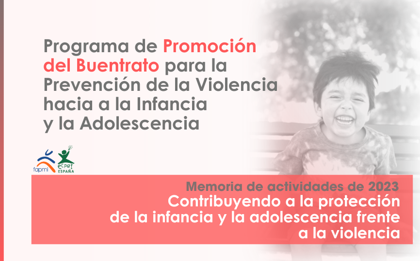 Publicamos la Memoria de resultados de 2023 del Programa de Promoción del Buentrato para la Prevención de la Violencia hacia la Infancia y la Adolescencia